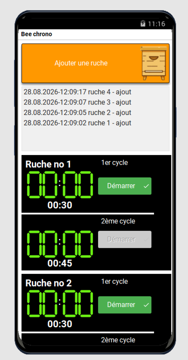 Programme BeeChrono