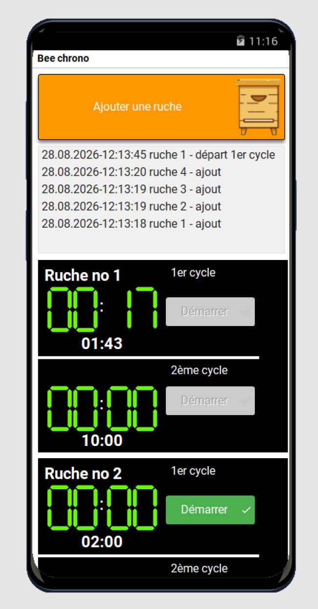 Programme BeeChrono