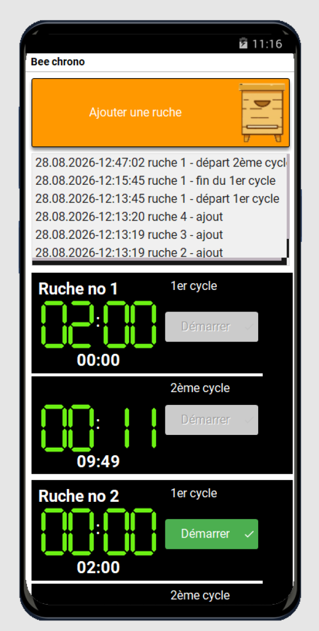 Programme BeeChrono