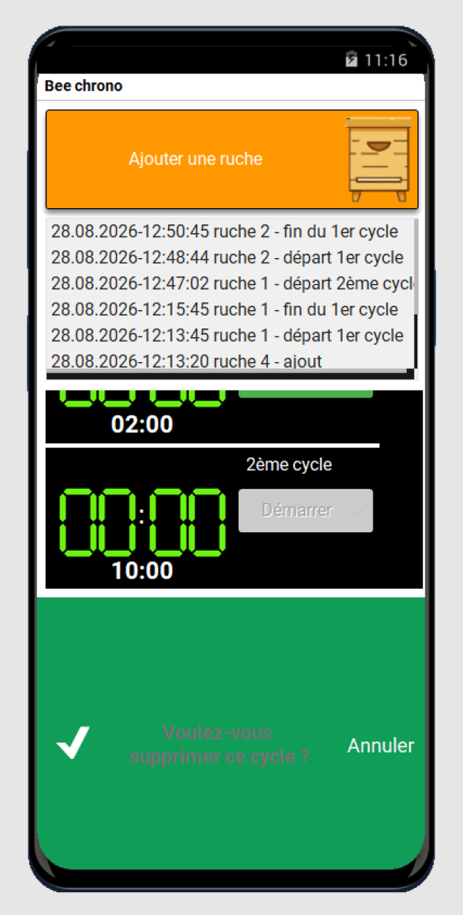 Programme BeeChrono